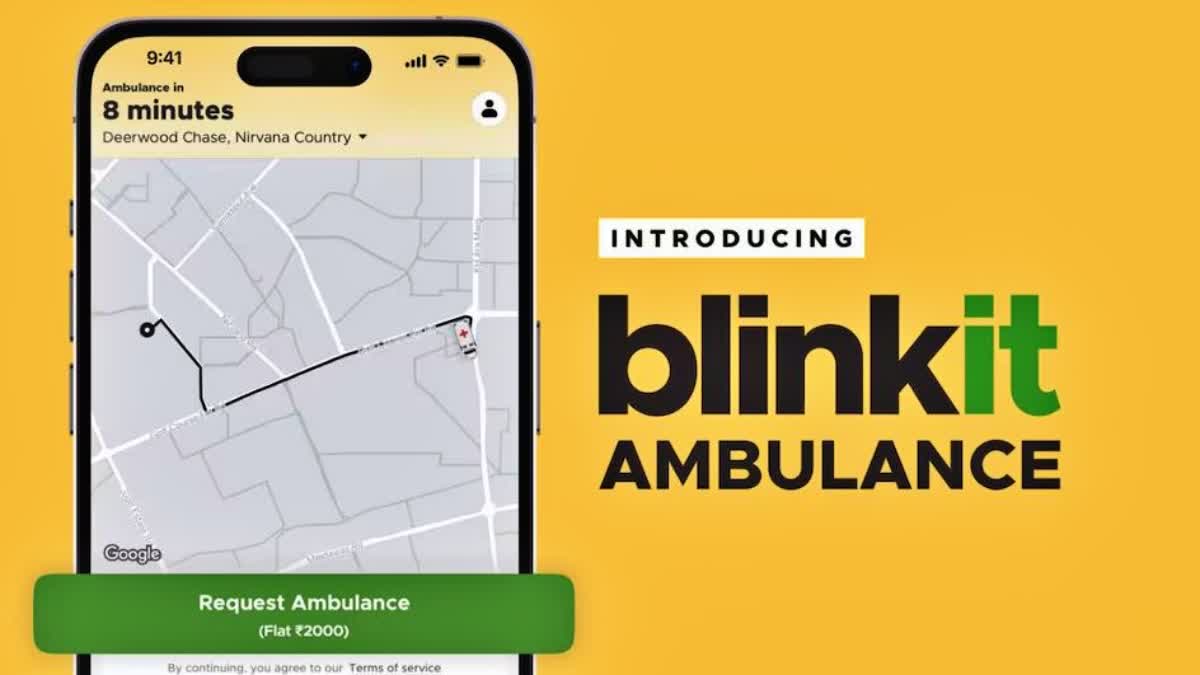 Blinkit Introduces 10 Minutes Ambulance Service