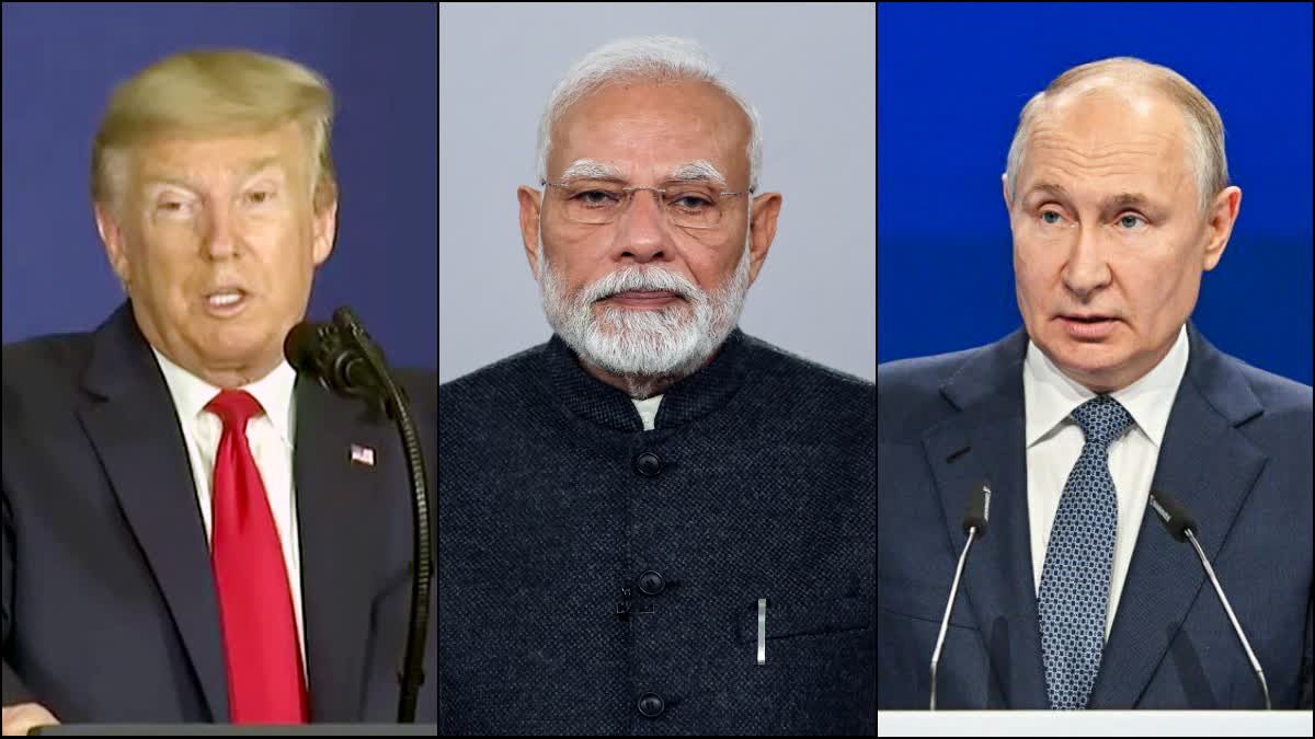 US President Donald Trump, PM Narendra Modi and Russian President Putin