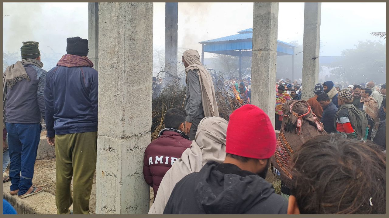 Funeral of four friends in Rewari