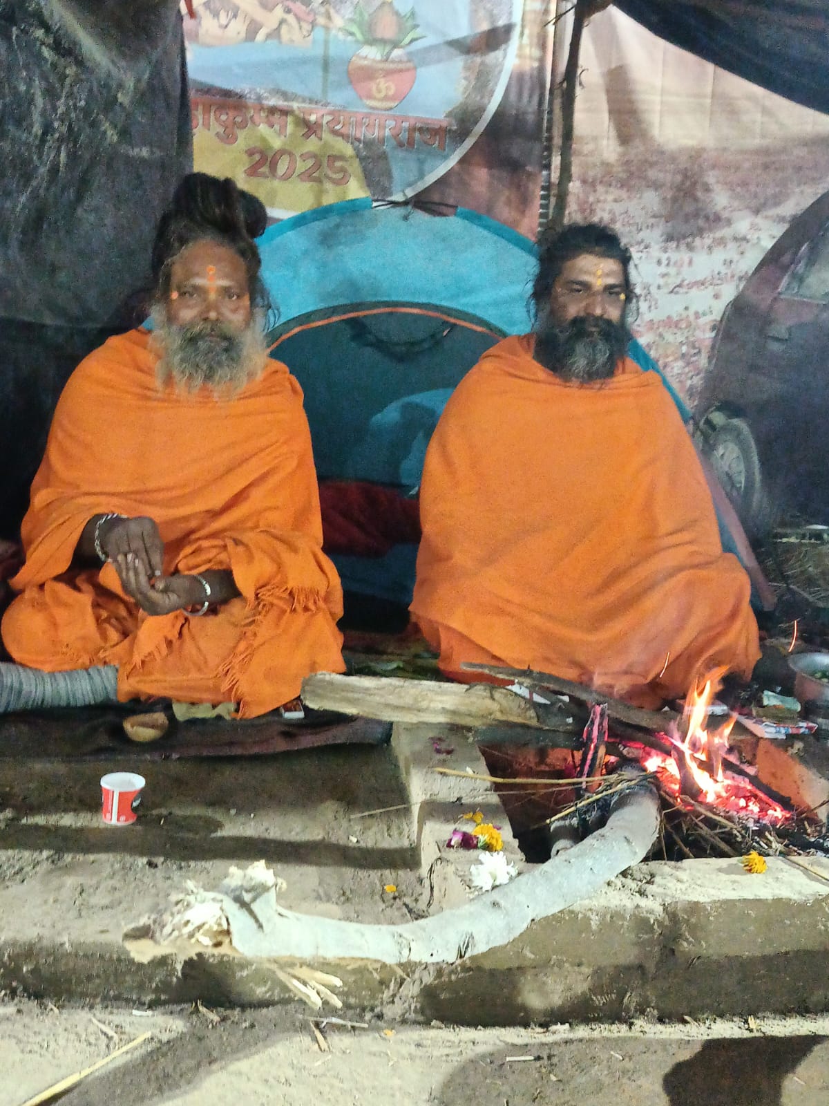 Naga Sadhus Saints in Prayagraj Mahakumbh