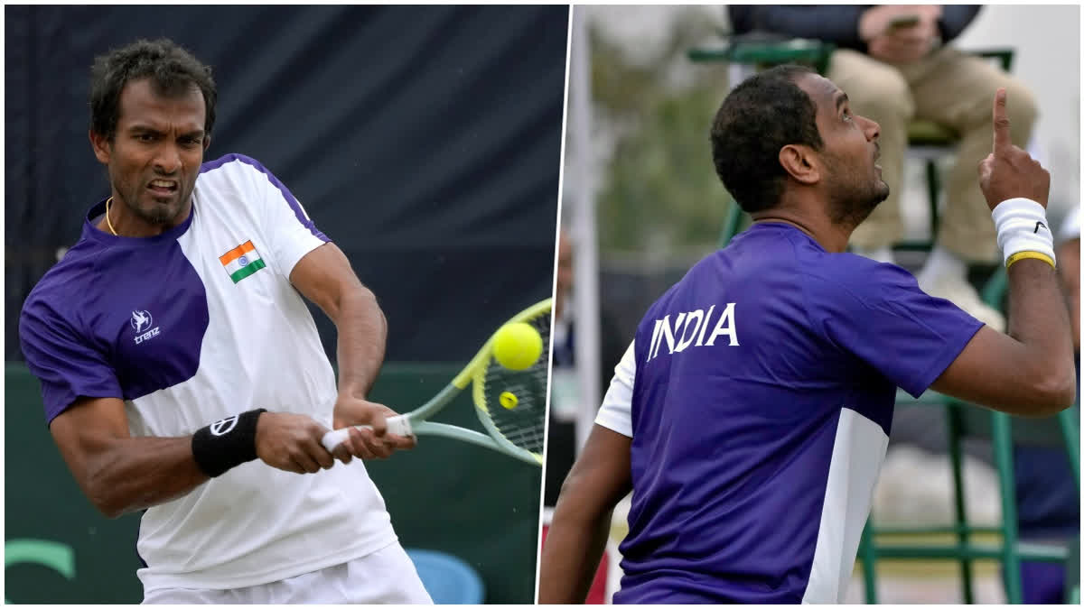 With Ramkumar Ramanathan and N Sriram Balaji's splendid victory's over Pakistan's Aisam-ul-haq Qureshi and Aqeel Khan in first and second round respectively as India take the 2-0 lead on the opening day of the Davis Cup on Saturday.
