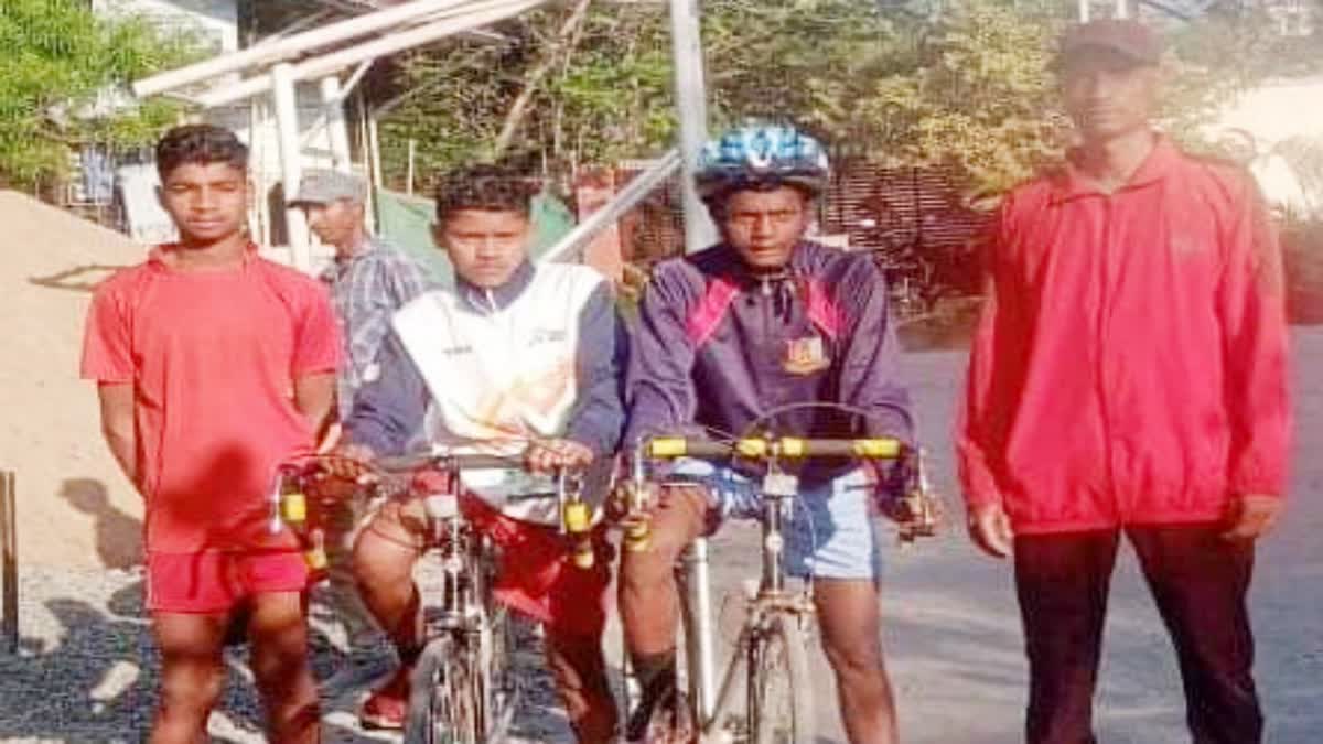 children selected for national road cycling