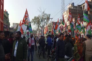 Congress workers enthusiastic about Rahul Gandhi Bharat Jodo Nyay Yatra in Godda