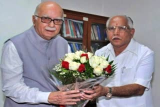 Bharat Ratna  LK Advani  Former CM BS Yeddyurappa  ಎಲ್ ಕೆ ಅಡ್ವಾಣಿಗೆ ಭಾರತ ರತ್ನ  ಬಿಎಸ್​ ಯಡಿಯೂರಪ್ಪ ಅಭಿನಂದನೆ