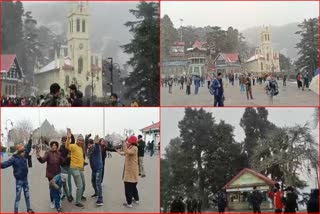 Snowfall in Shimla