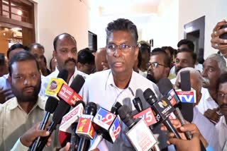 Minister Satish Jarkiholi spoke to the media.