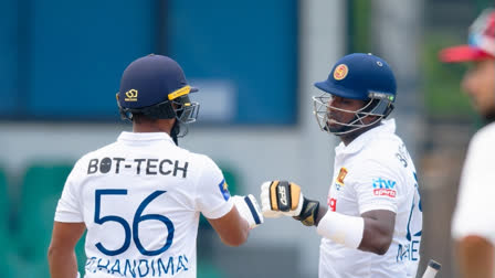 Centuries from Angelo Mathews and Dinesh Chandimal powered Sri Lanka to take a massive 212-run lead in the first innings of the one-off Test against Afghanistan on Saturday. The Island ended the second day with 410 for six run on the board.