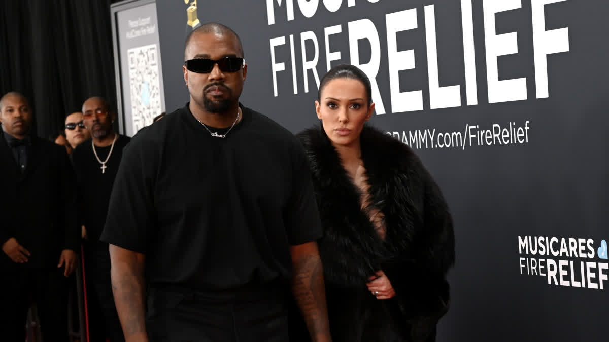 Kanye West and Bianca Censori at Grammys 2025