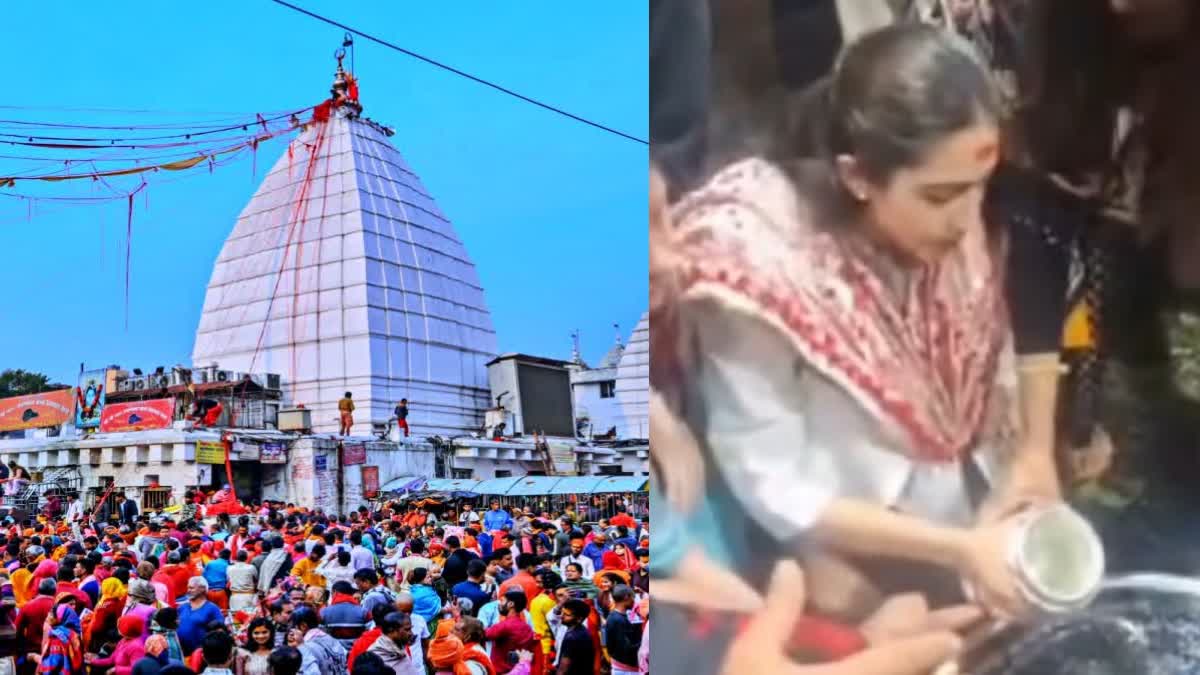 sara-ali-khan-reached-baba-baidyanath-temple-deoghar