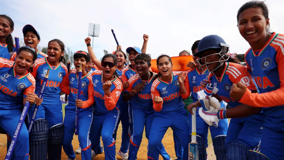 The BCCI announced a cash prize of Rs 5 crore for the Indian team after their triumph in the ICC Women's Under 19 World Cup.