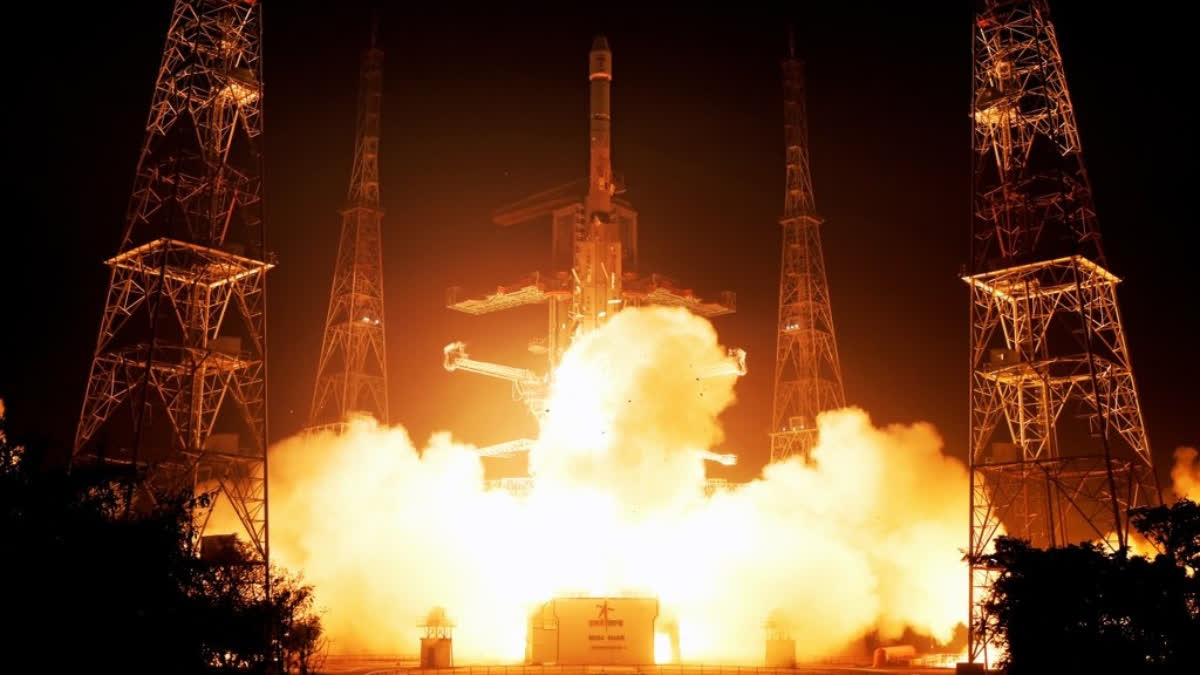 100th Rocket launch image from Sathish Dhawan Space Centre