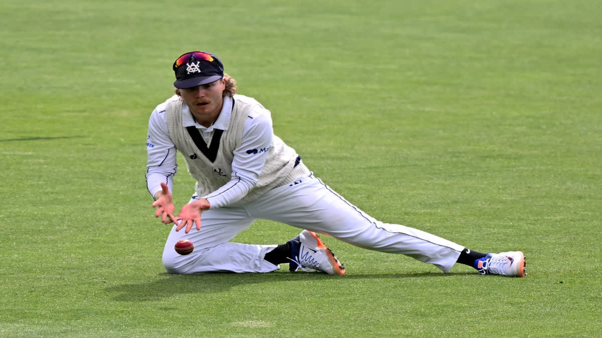 Australian batter Will Pucovski has sustained a nasty blow on his head while playing for Victoria in a Sheffield Shield fixture.