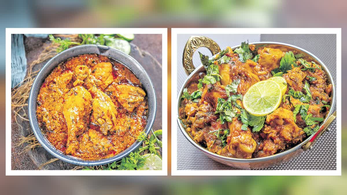 tangy kadhai chicken