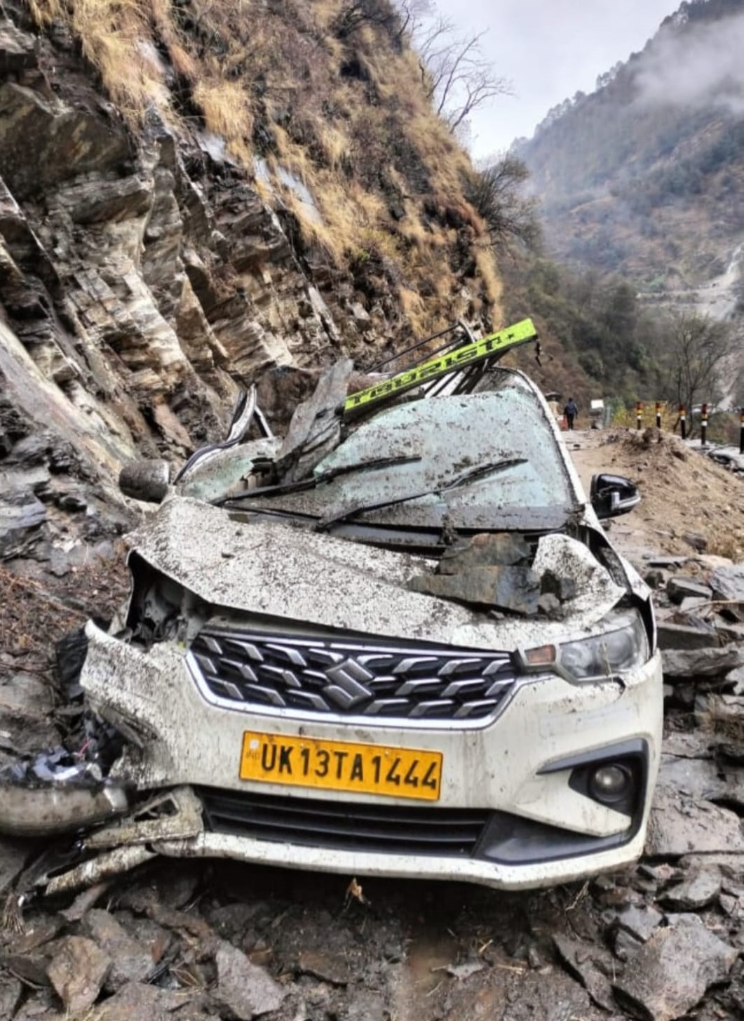 Rock Fall on Car in Kalimath