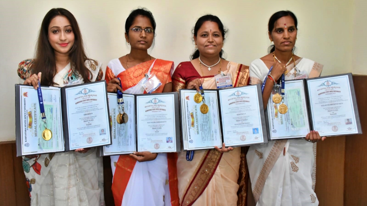 Graduate students from Karnataka Open University