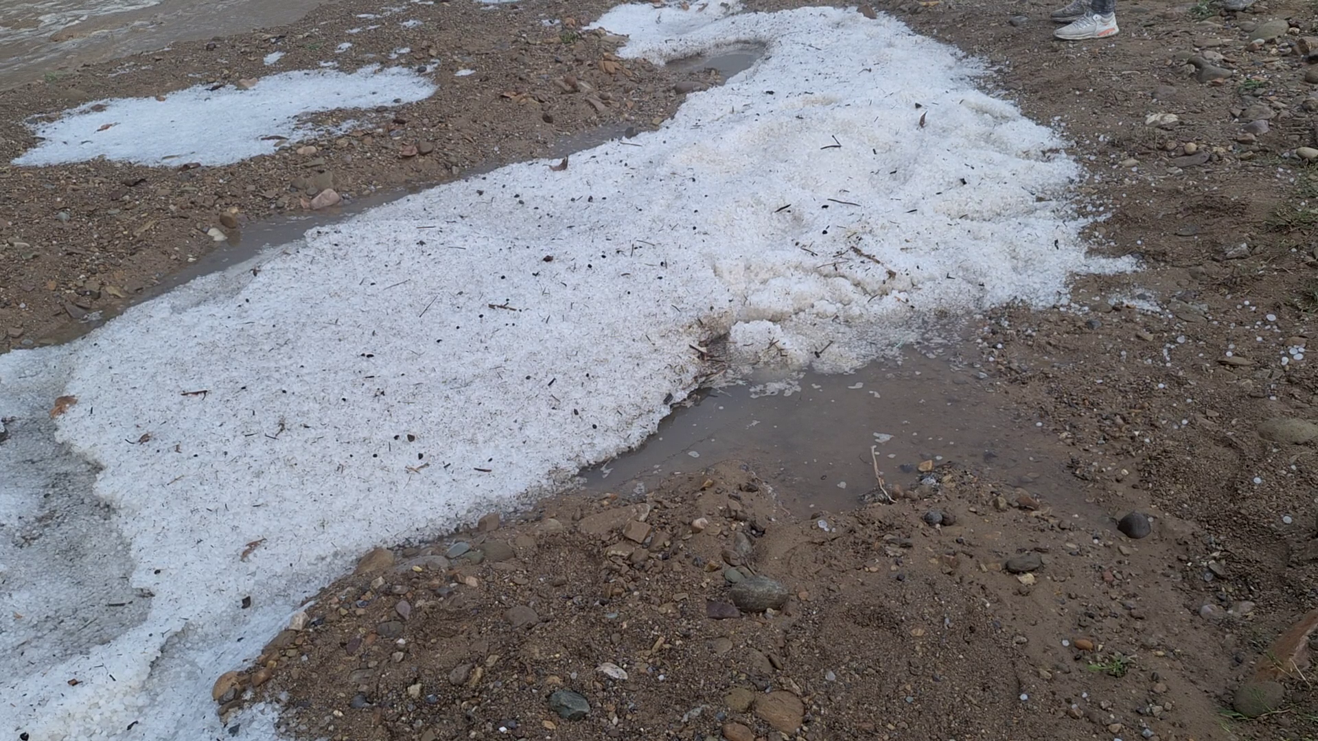 Hailstorm in Ramnagar