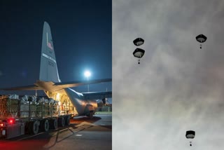 US Military Airdrop Food In Gaza