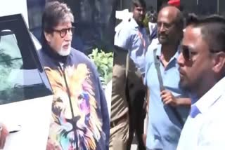 Big B, Rajinikanth Arrives to Jamnagar For ambani program