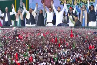 INDIA bloc leaders sound poll bugle at Patna rally