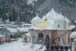 Snowfall in Gangotri
