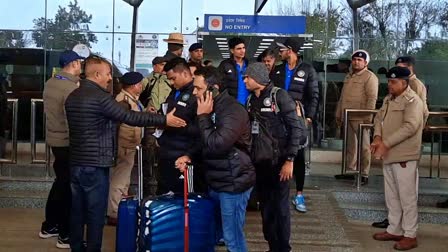 India and England Cricket Team in Dharamshala