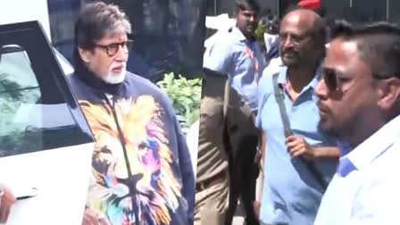 Big B and Rajinikanth arrive in Jamnagar, Gujarat for Anant Ambani and Radhika Merchant's pre-wedding festivities