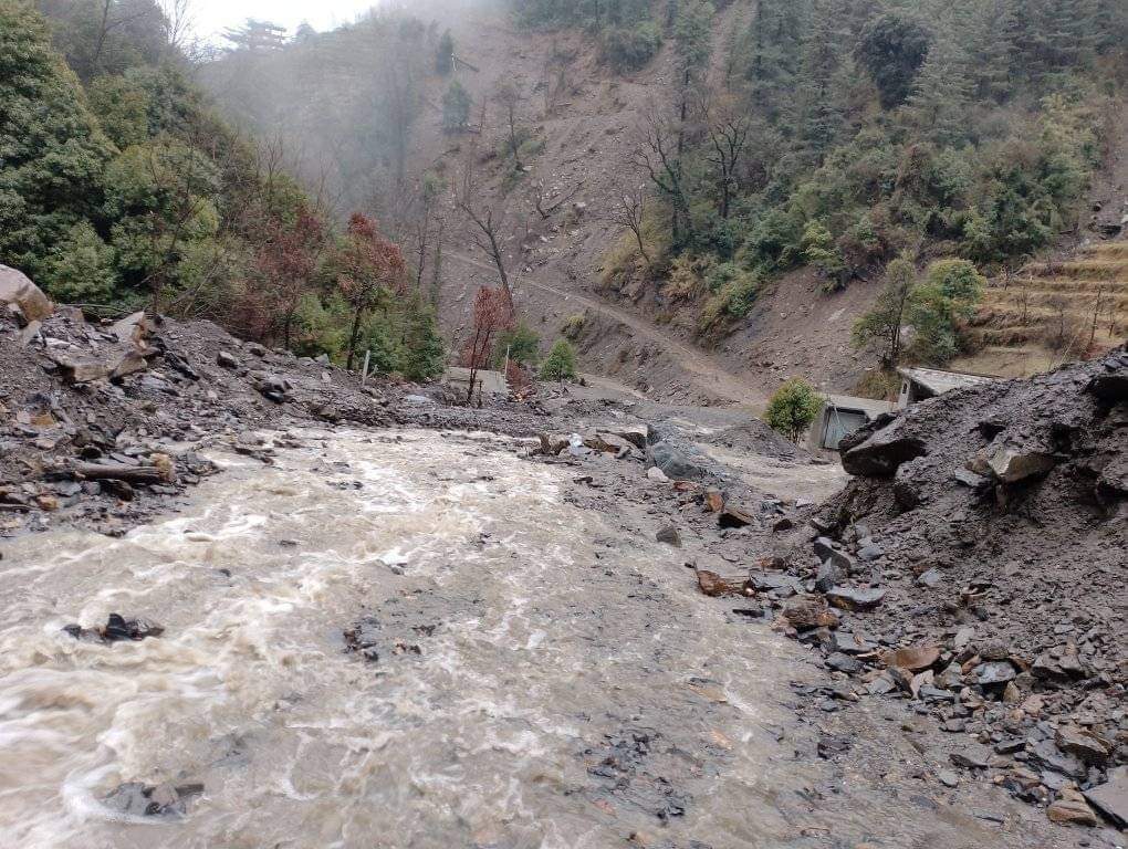 Magrugala Bilagad Chhatri Road Damage in Seraj