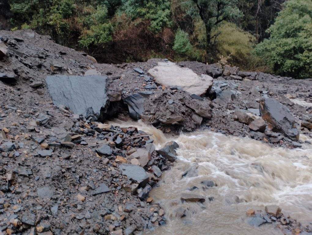 Magrugala Bilagad Chhatri Road Damage in Seraj