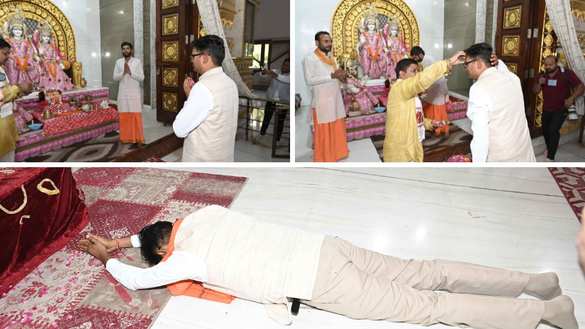 Finance Minister OP Choudhary performed Puja