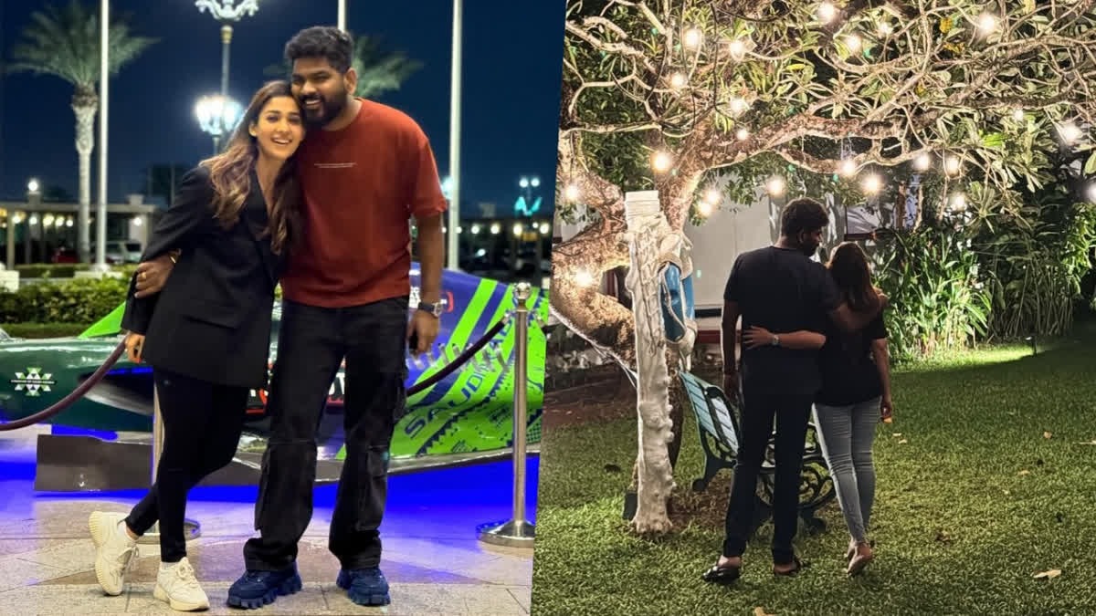 Nayanthara shares new photo with Vignesh Shivan with their home lawn