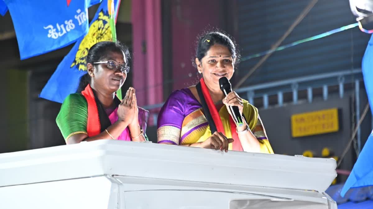 Kanimozhi Election Campaign in Tenkasi Lok sabha