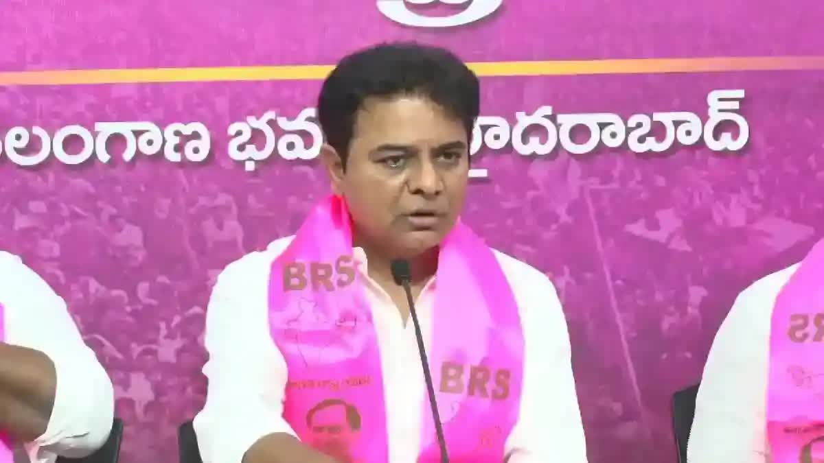LIVE : తెలంగాణ భవన్​లో కేటీఆర్ మీడియా సమావేశం - KTR Press Meet Live