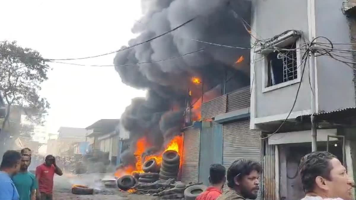 indore fire incident 9 shops completely destroyed