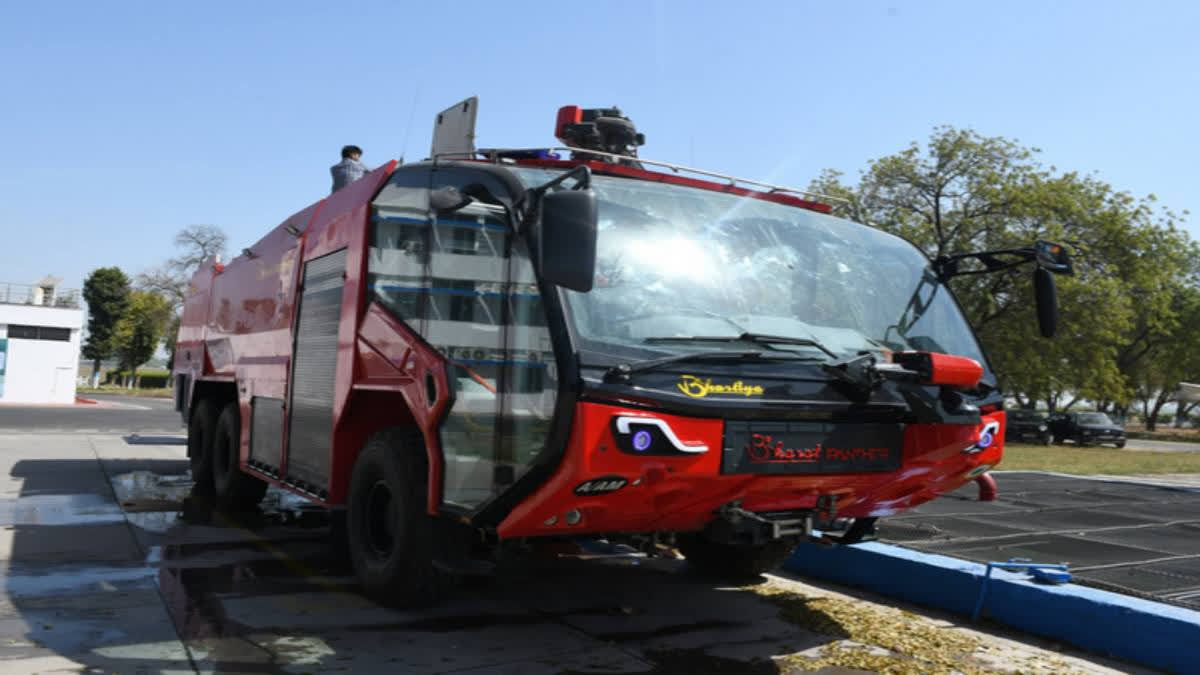 The Indian Air Force (IAF) has delivered the first indigenously designed Crash Fire Tender, manufactured by a Noida-based Indian MSME firm, within 14 months of contract signing worth Rs 291 Cr.