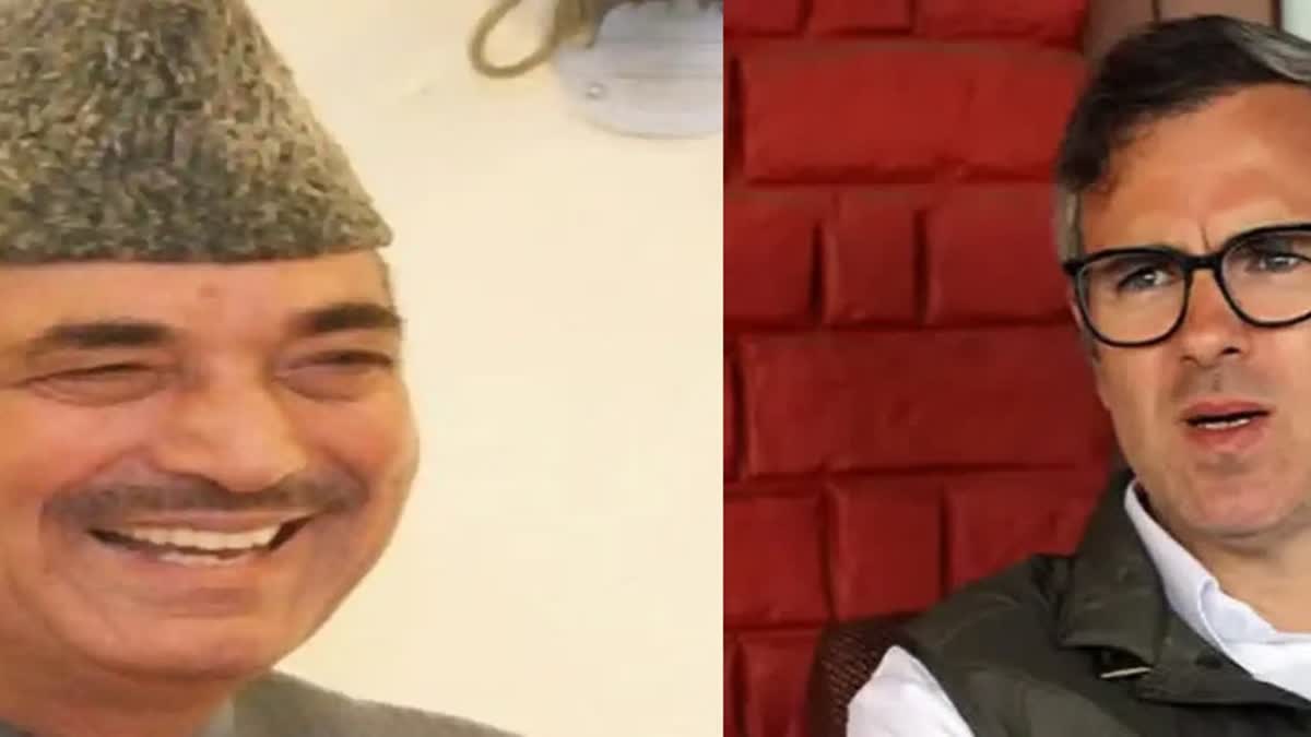 Ghulam Nabi Azad Omar Abdullah collage