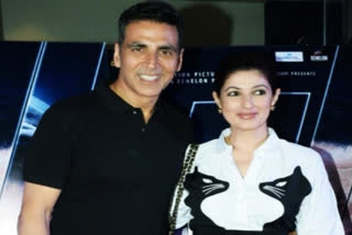 Akshay Kumar with Twinkle Khanna (IANS image)