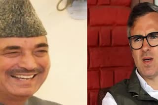 Ghulam Nabi Azad Omar Abdullah collage