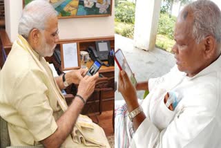PM Modi Jitan Manjhi Talk Etv Bharat