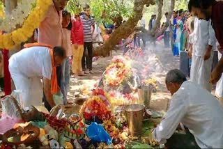 people-offered-special-pooja-to-god-for-rain-in-chikkamagaluru