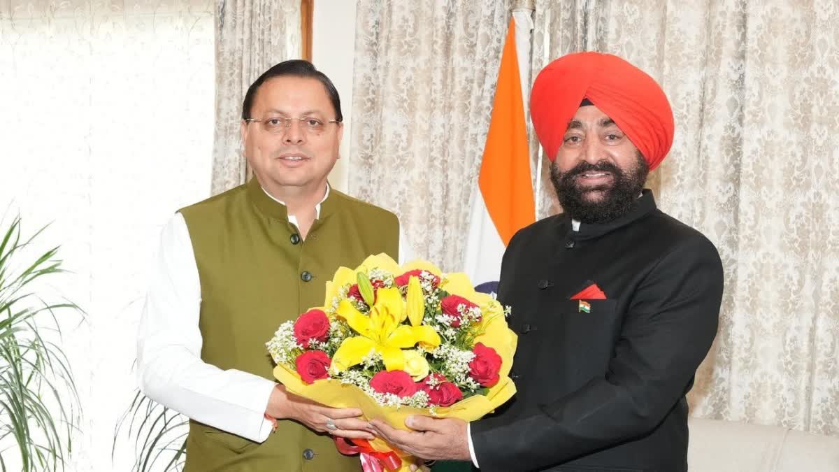 Governor Gurmit Singh Met CM Dhami
