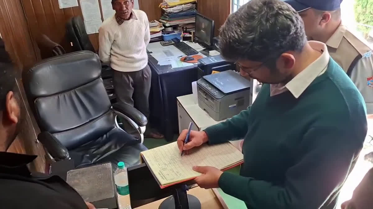 Chamoli District Excise Officer Durgeswar Kumar Tripathi at