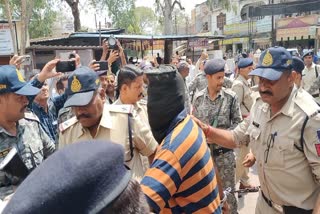Firoz Khan at the disrict court premises in Ratlam.