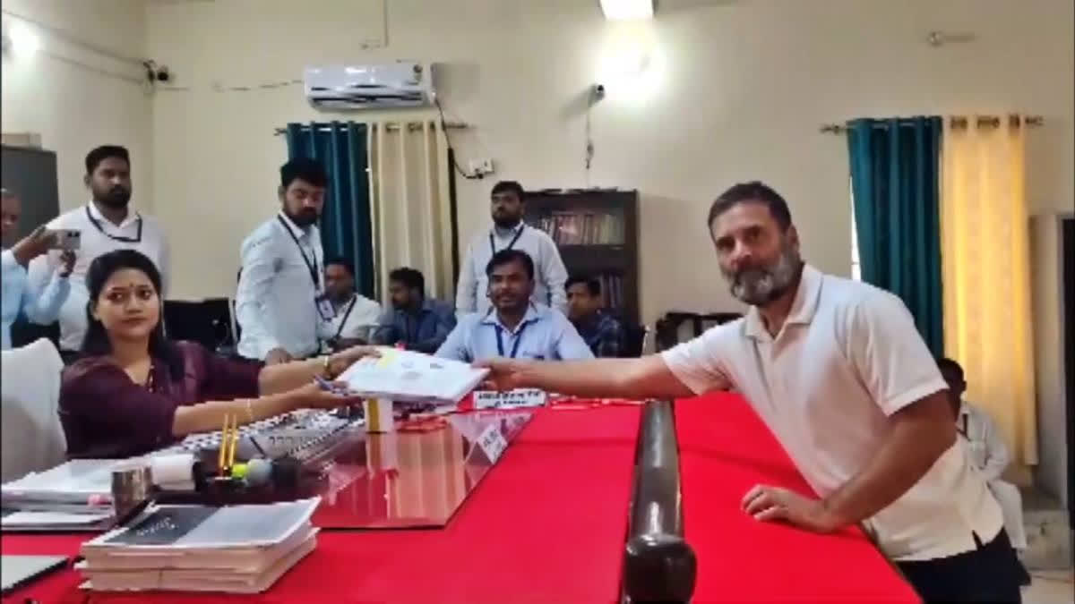 Rahul Gandhi arrived by a special flight at Fursatganj airport to file his nomination papers. Former Congress president Sonia Gandhi, its current chief Mallikarjun Kharge, and Priyanka Gandhi Vadra were also present as Rahul Gandhi filed nomination.