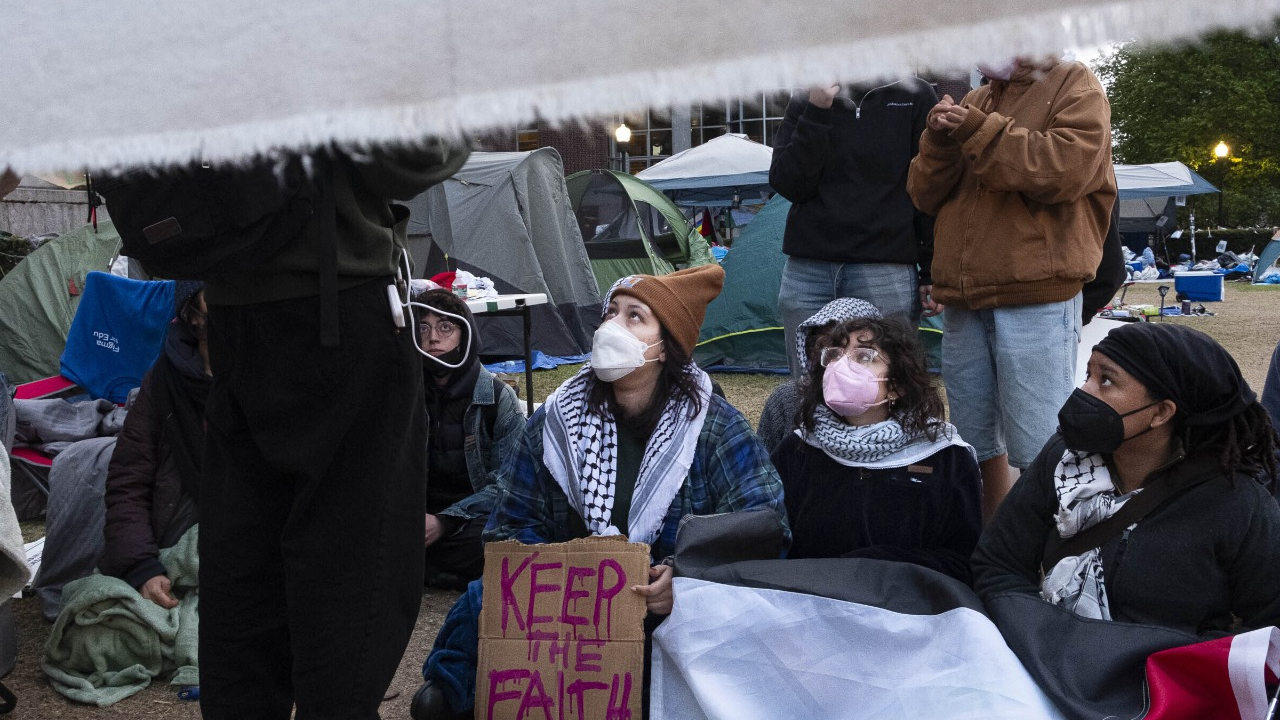 demonstration by Palestine supporters