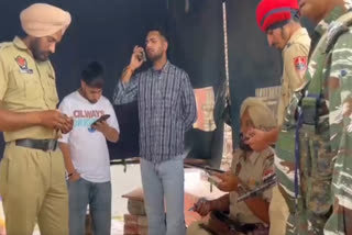 Amritsar police recovered a large amount of money at the checkpoint