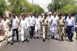 District Collector, Superintendent of Police and people from all sections of society present after the peace march in Barmer.