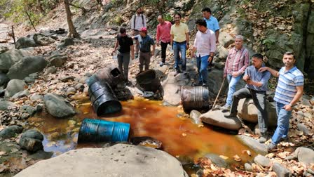 LAHAN DESTROYED IN KHARA FOREST