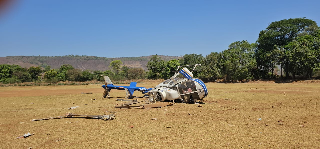 Helicopter Crash In Mahad