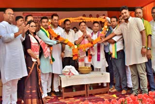 Dilip Saikia vibrant rally at Raha LAC in Nagaon