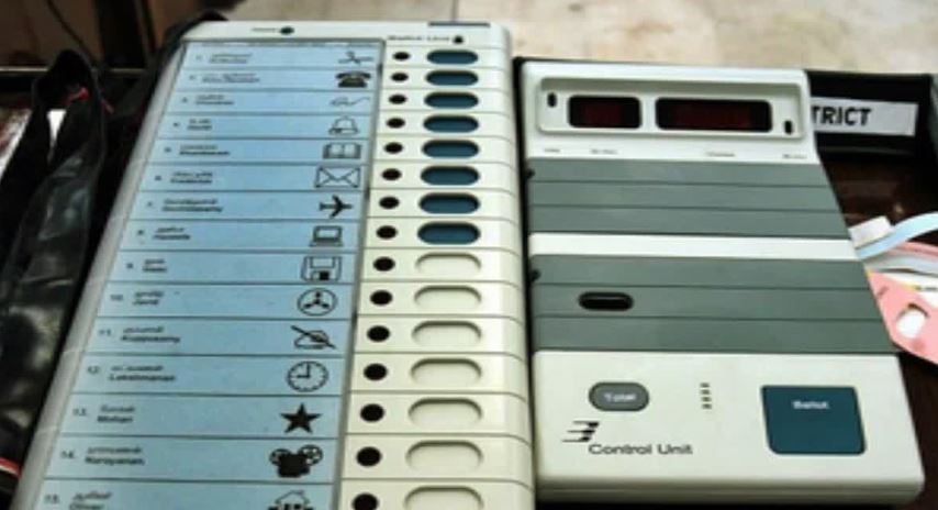 How does process of counting votes work using EVM.